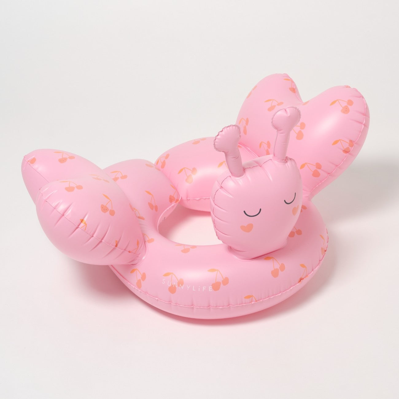 SUNNYLIFE Kids Tube Pool Ring Cotton Candy Cherry