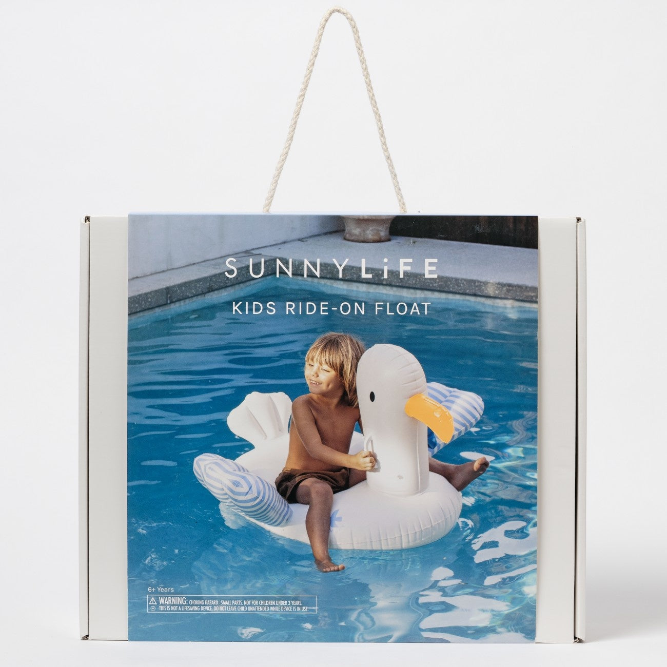SUNNYLIFE Kids Ride-On Sid the Seagull Blue Stripe
