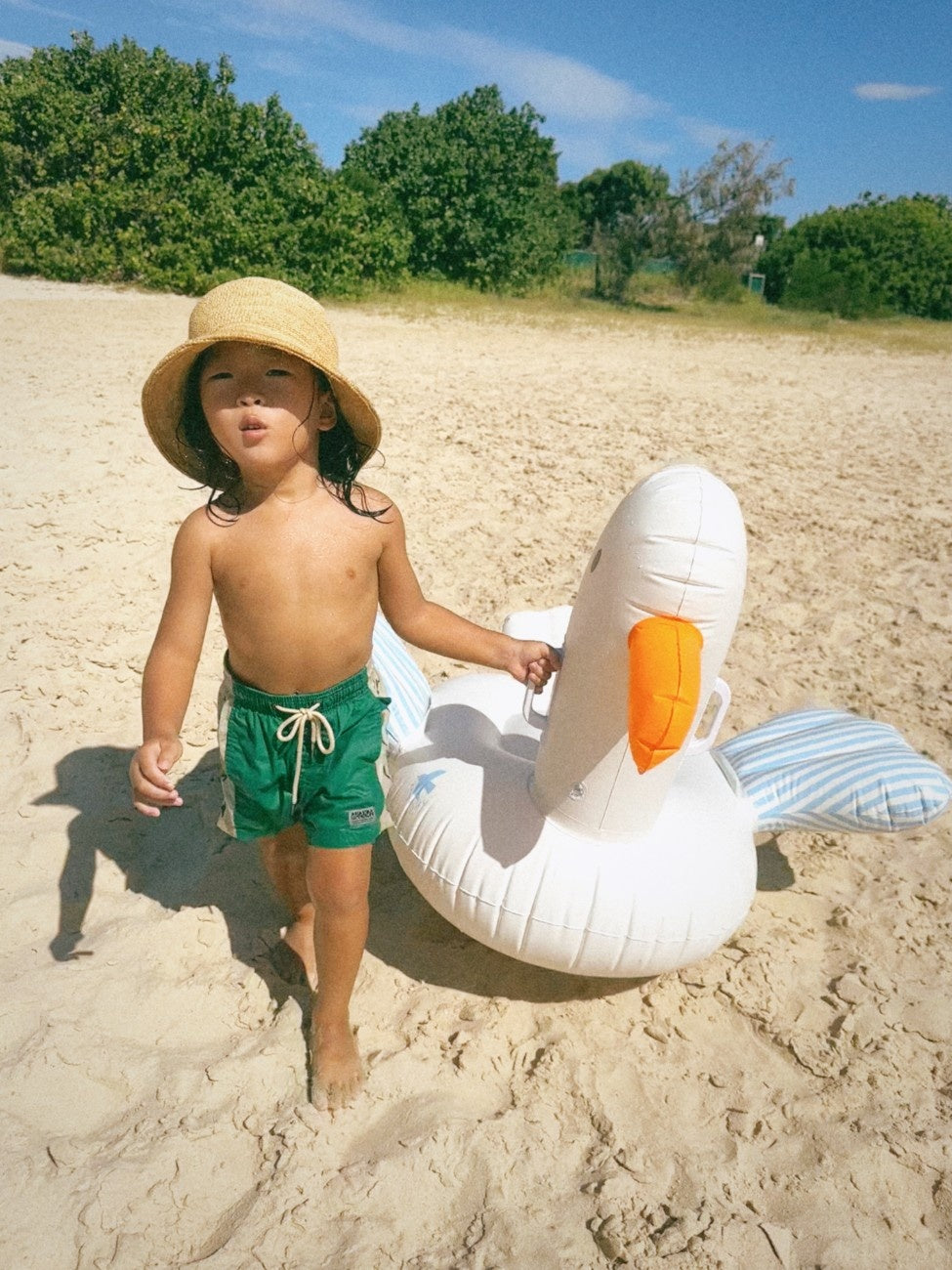 SUNNYLIFE Kids Ride-On Sid the Seagull Blue Stripe