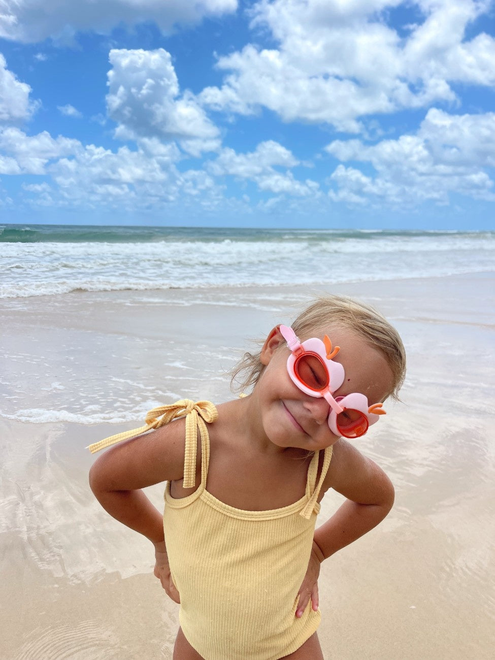 SUNNYLIFE Kids Swim Goggles Cotton Candy Cherry