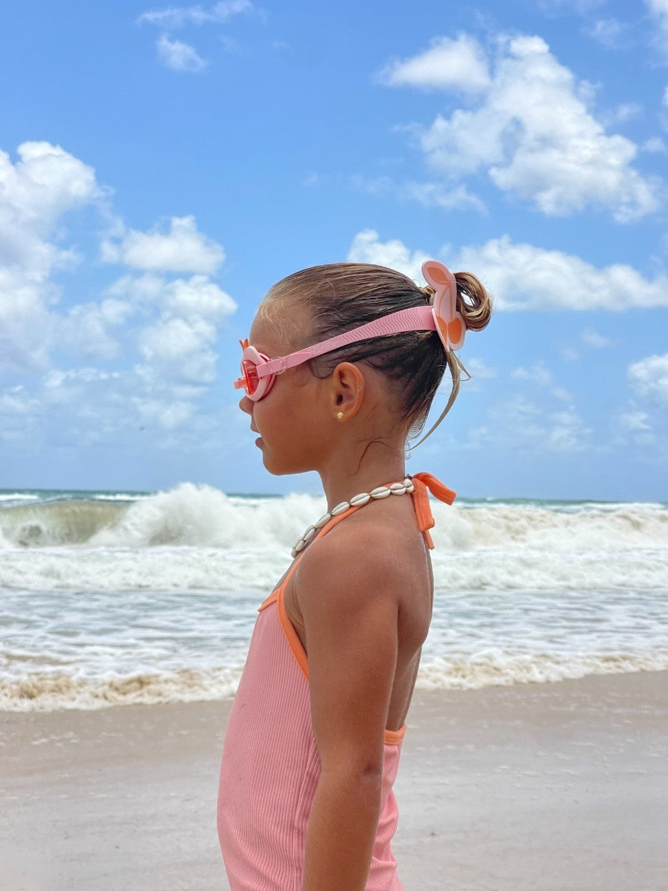SUNNYLIFE Kids Swim Goggles Cotton Candy Cherry