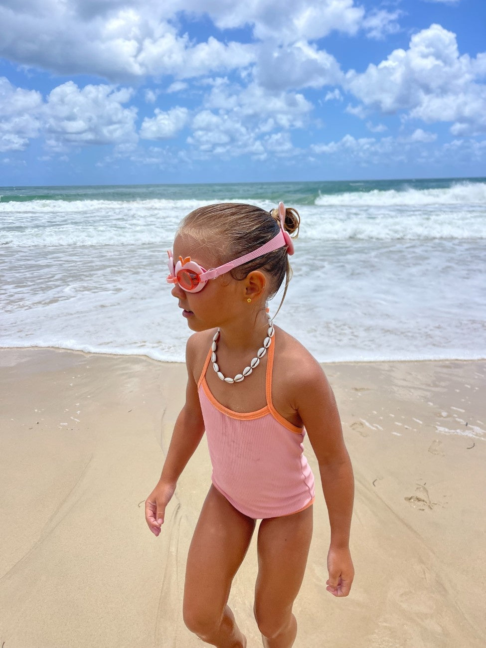 SUNNYLIFE Kids Swim Goggles Cotton Candy Cherry