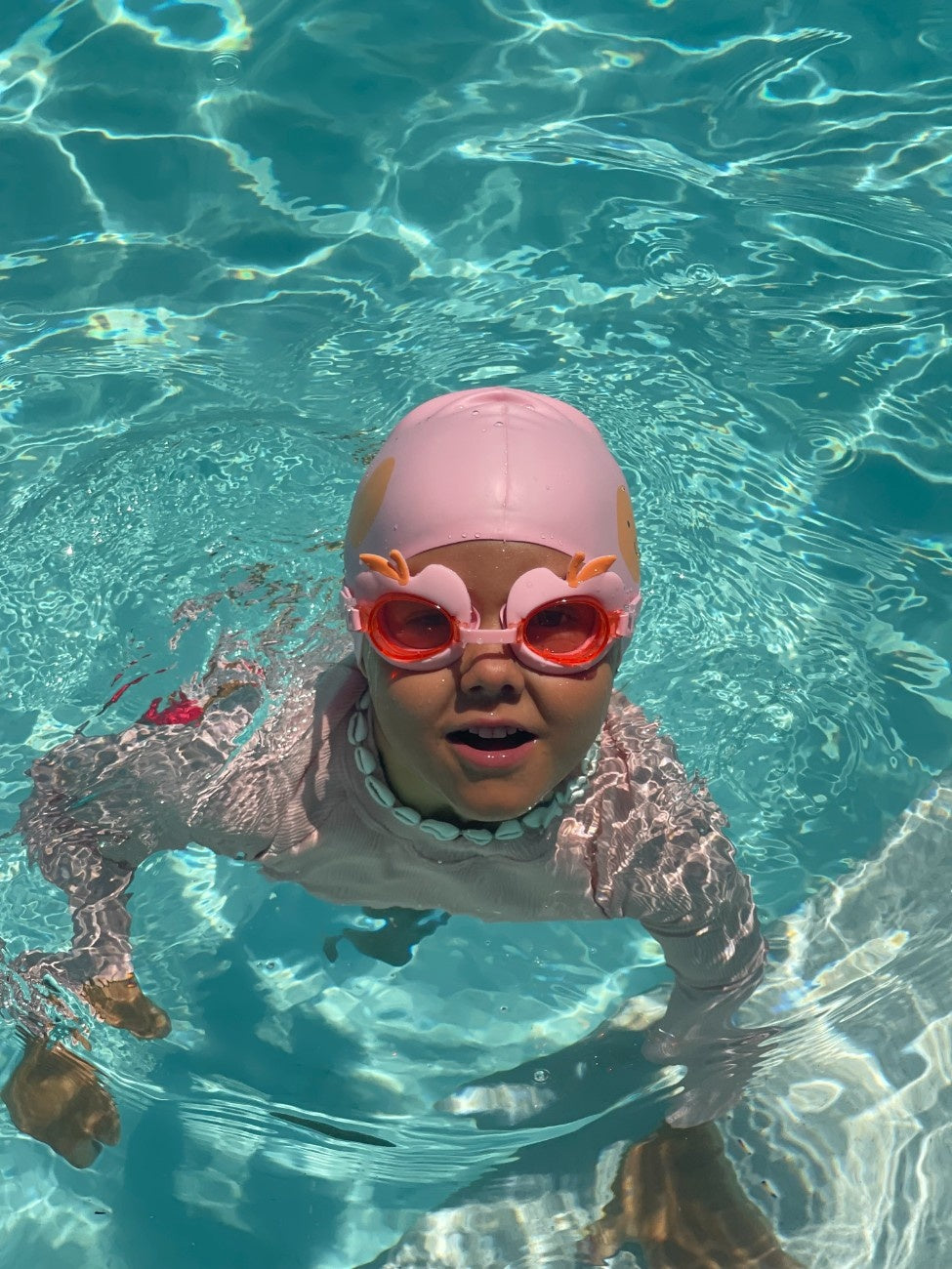 SUNNYLIFE Kids Swim Goggles Cotton Candy Cherry
