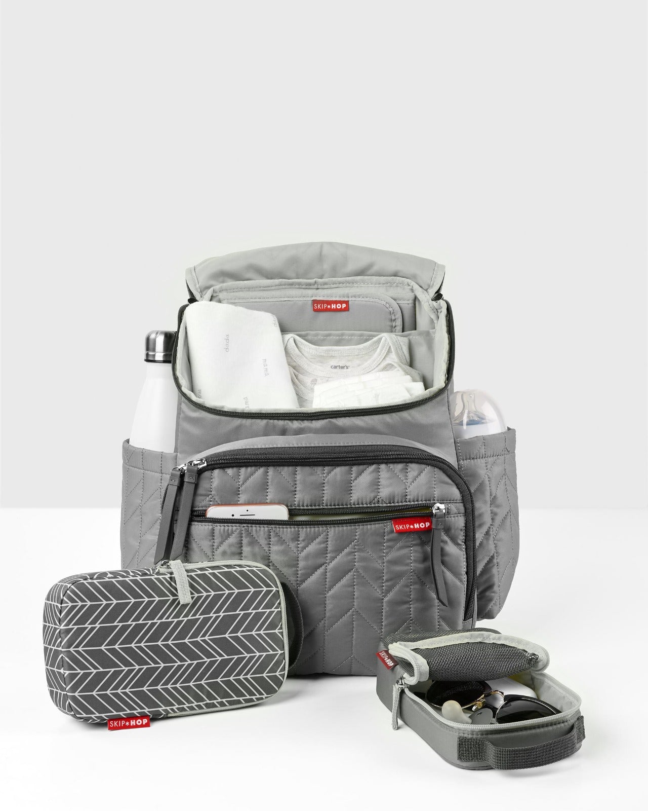Skip Hop Forma Diaper Backpack- Grey