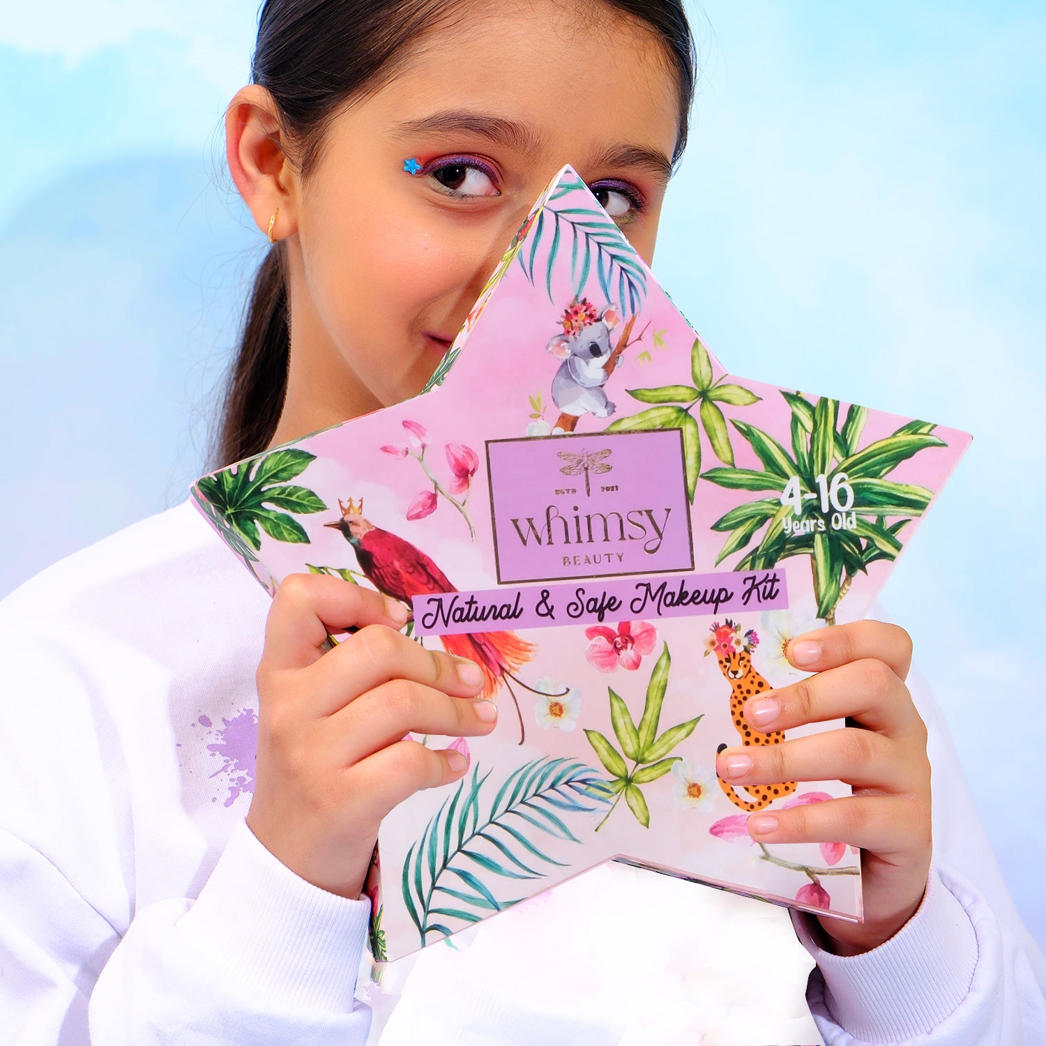 Whimsy Beauty Blossom Beauty Kit (Star Shape) for kids & Teens - Pack of 14