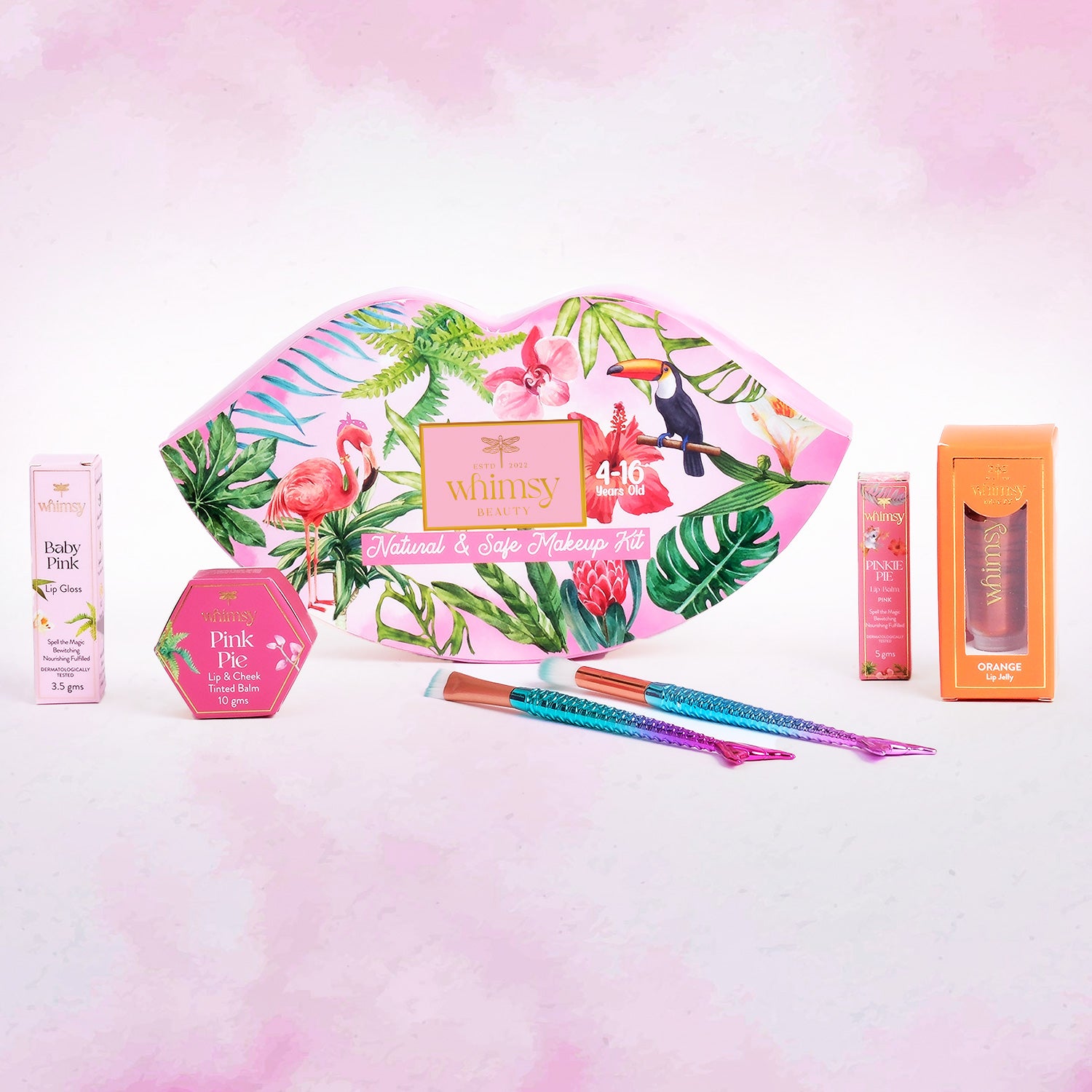 Whimsy Beauty Liplicious Beauty Kit For Kids & Teens (Lip Shape) Pack of 7