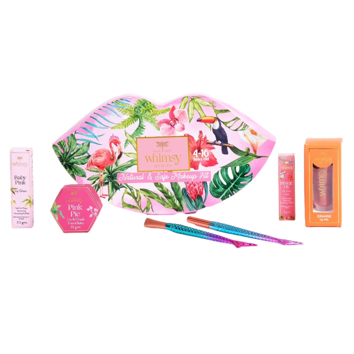 Whimsy Beauty Liplicious Beauty Kit For Kids & Teens (Lip Shape) Pack of 7