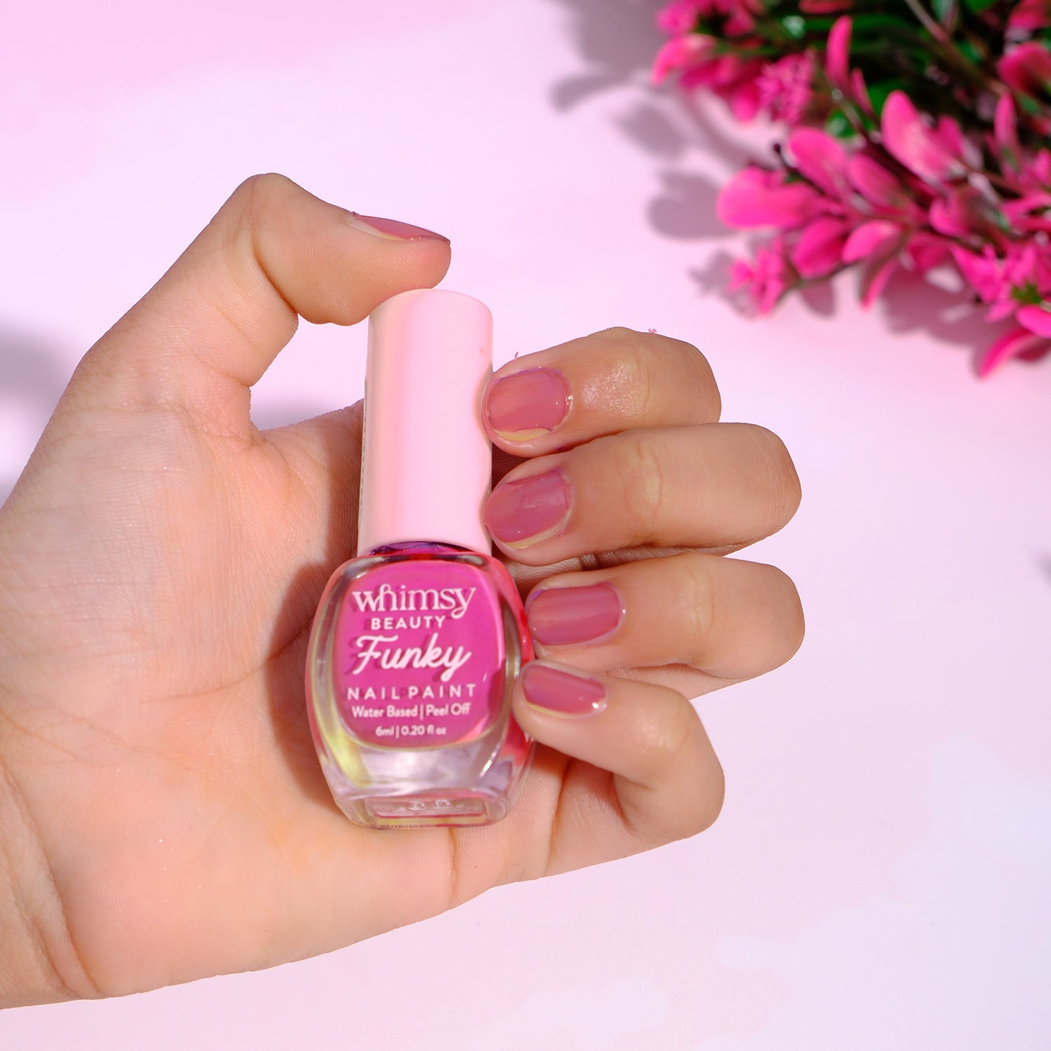 Whimsy Beauty Nail Paint for Girls (Pink)- 6 ml