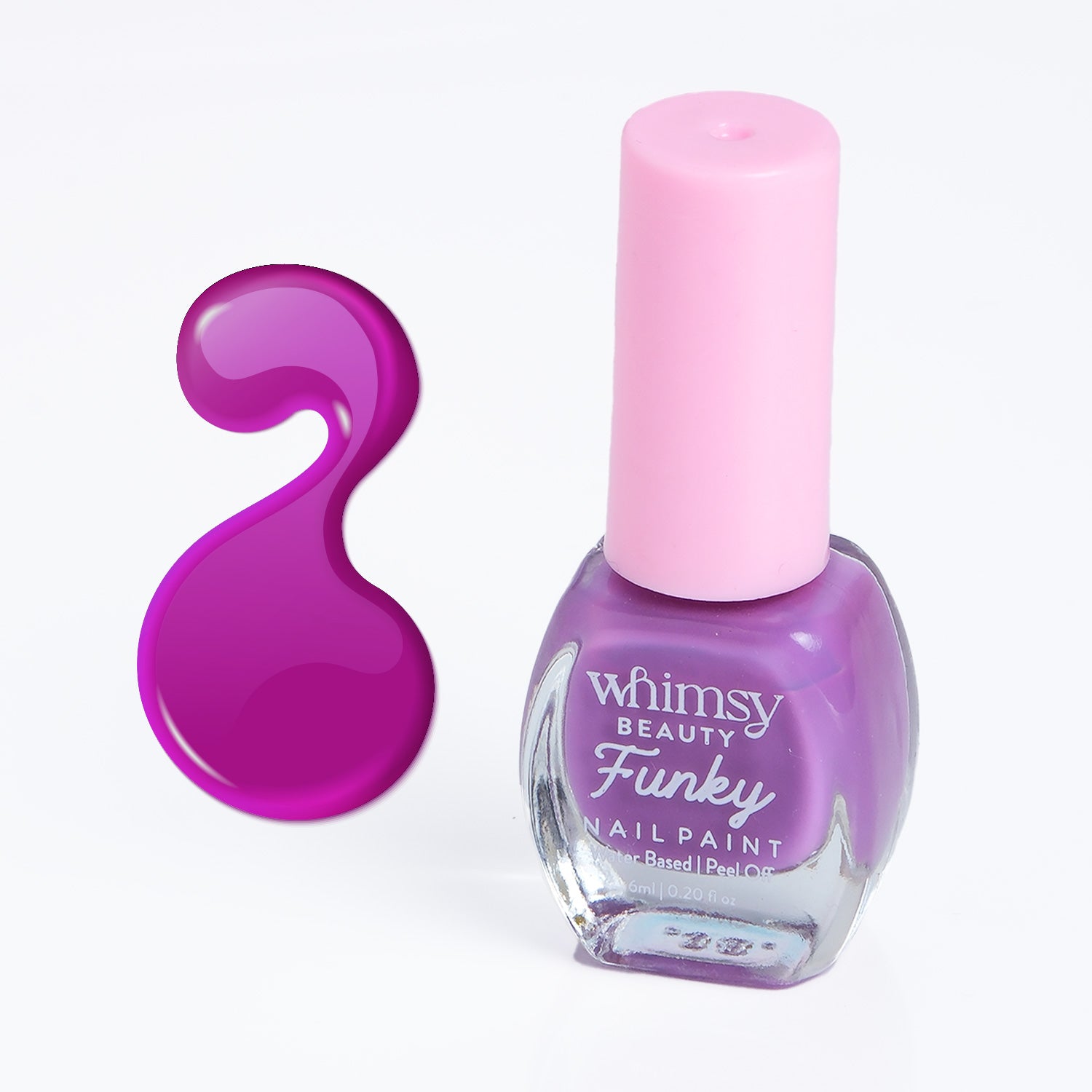 Whimsy Beauty Nail Paint for Girls (Pink)- 6 ml