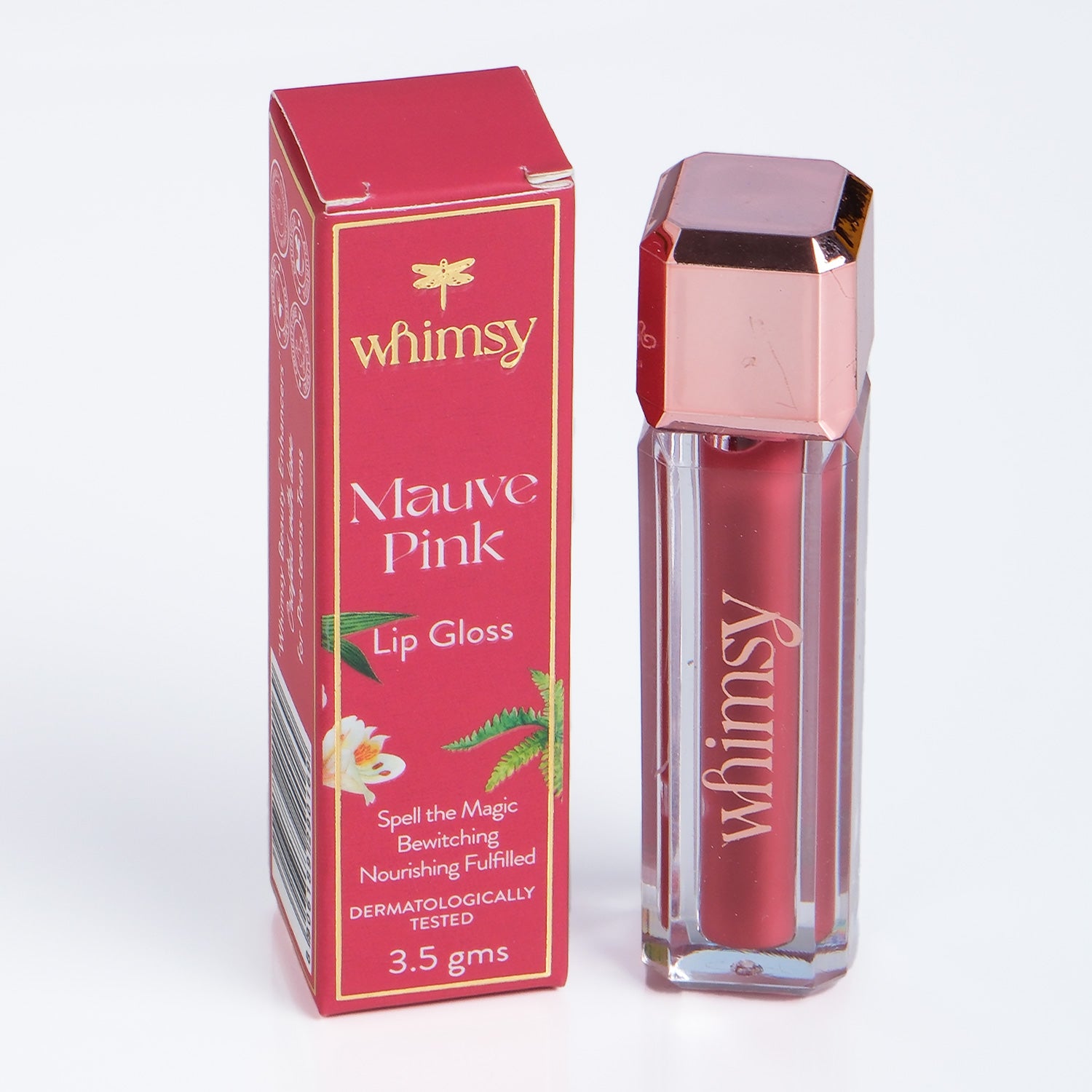 Whimsy Beauty Natural, Organic Lip Gloss for Kids & Teens (Baby Pink) - 3.5 g