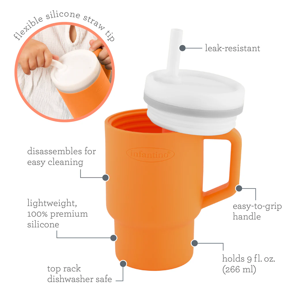 Infantino My 1st Tumbler Sipper Creamsicle 6M to 48M