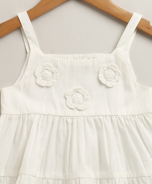 Sweetlime By AS Snowdrop Sweetheart Organic Cotton Dress – White - The Mom Store