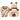 21 pcs Brown Cream Lovely Bear Newborn Baby Girl/ Boy Gift Box , all season wear Hamper, (0 - 12 months) - Baby Gifting