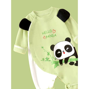 21 pcs Green Panda Birthday Gift Hamper set for Baby with Gift Box - Baby Gifting