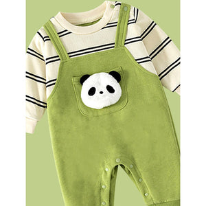 21 pcs Green Panda Birthday Gift Hamper set for Baby with Gift Box - Baby Gifting