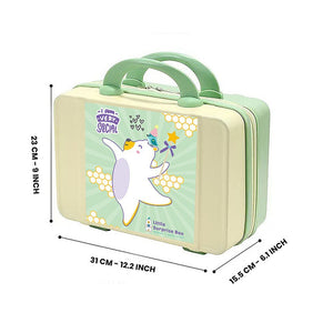 21 Pcs Light Yellow Tiger Newborn Baby Girl/ Boy All Season Wear Gift Hamper With Suitcase - Little Surprise Box21 Pcs Light Yellow Tiger Newborn Baby Girl/ Boy All Season Wear Gift Hamper With Suitcase