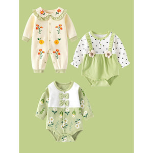 21 pcs Olive Baby Bear theme Birthday Gift Hamper set for Baby Girls with travelling Suitcase - Baby Gifting