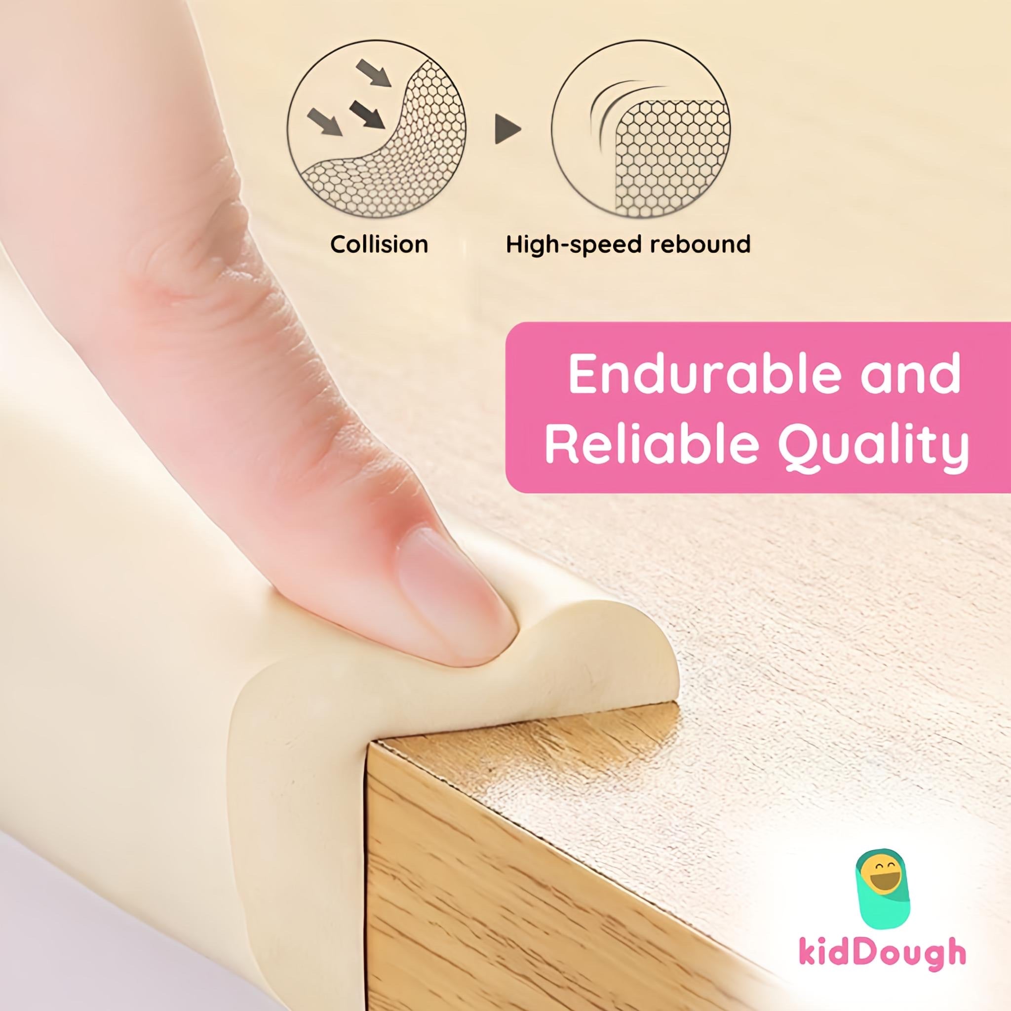 KidDough Baby Proofing, 2 Meter Furniture Edge and Corner Guards, White