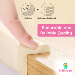 KidDough Baby Proofing, 2 Meter Furniture Edge and Corner Guards, White - The Mom Store