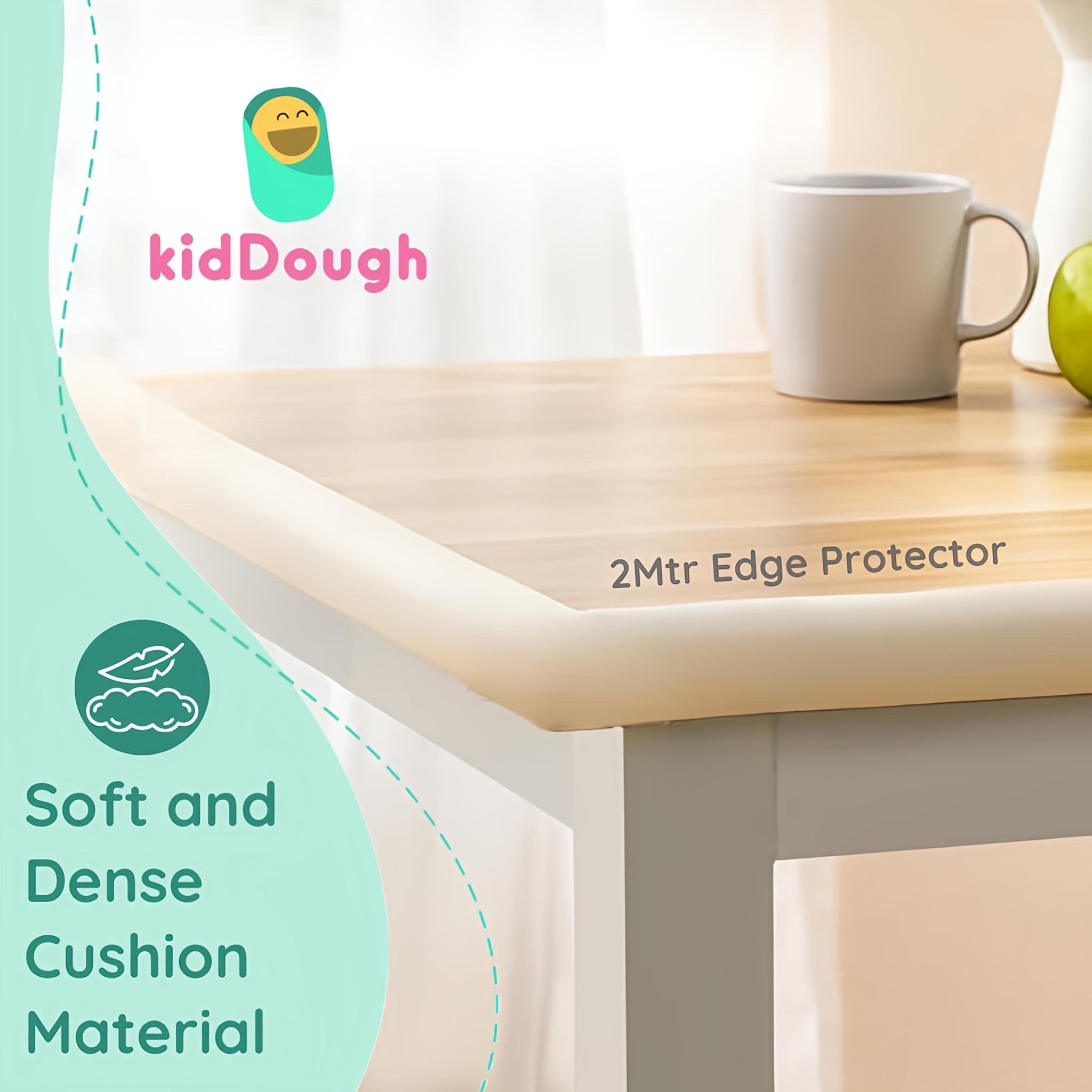 KidDough Baby Proofing, 2 Meter Furniture Edge and Corner Guards, White