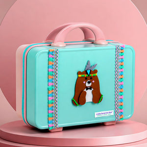 22 pcs Tribal Bear Hamper for Newborn Baby Boy/ Baby Girl, All season wear hamper with tribal bear travel Suitcase , 0 - 12 months - Baby Gifting