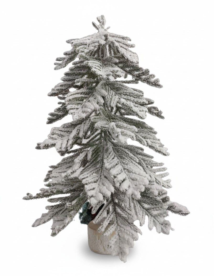 SWEN 2 feet LUCE tabletop Christmas tree with frosting and woodden base