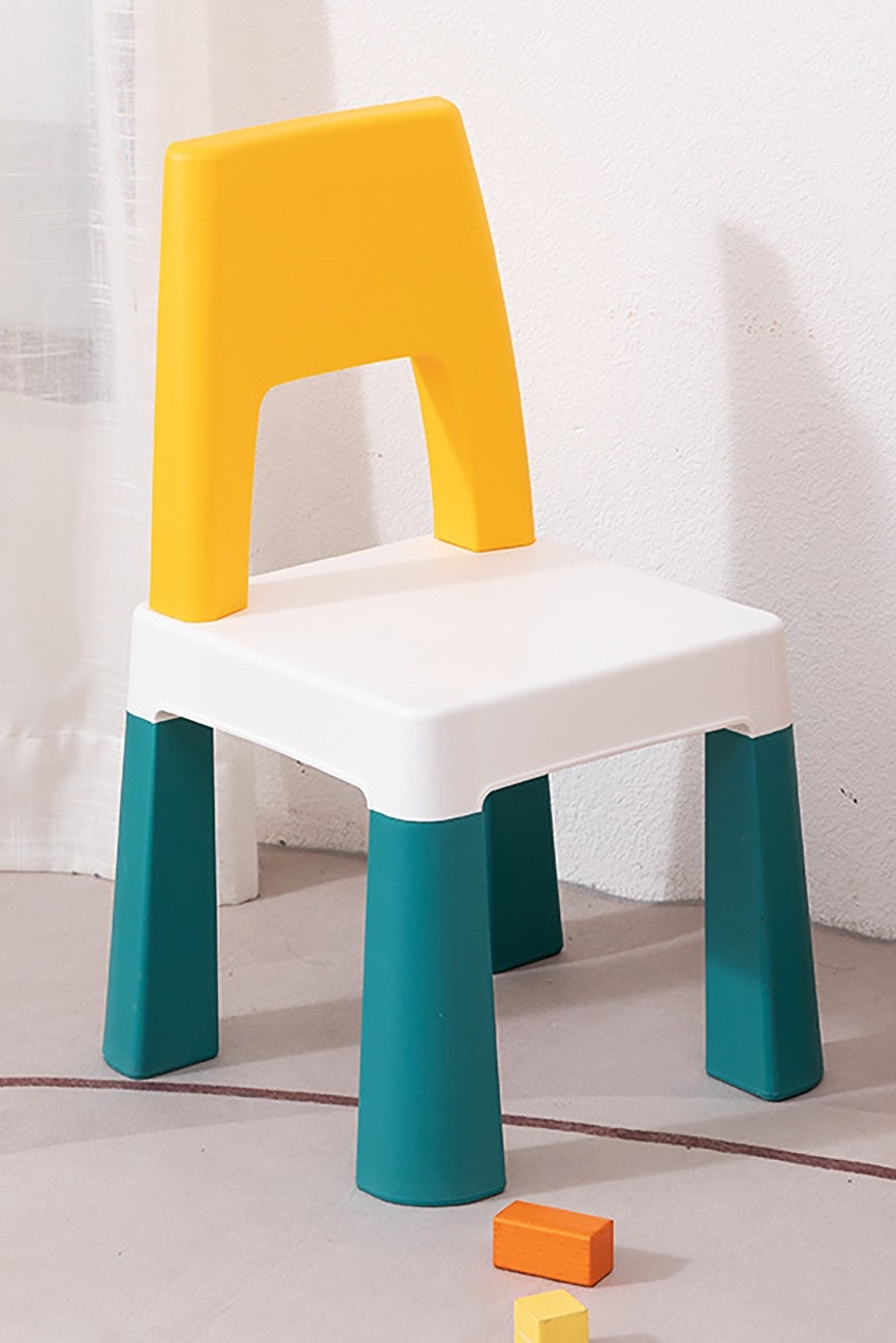 OPlus Learning Chair for Kids - Yellow, white and Blue