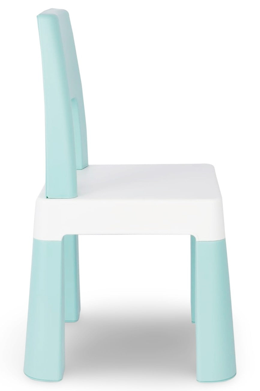 OPlus Learning Chair for Kids - Pastel Blue and white