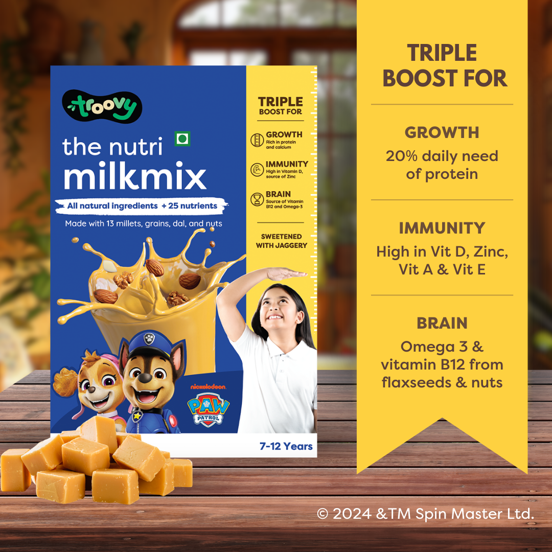 Troovy The Nutri Milk Mix Butterscotch (7-12 yrs)