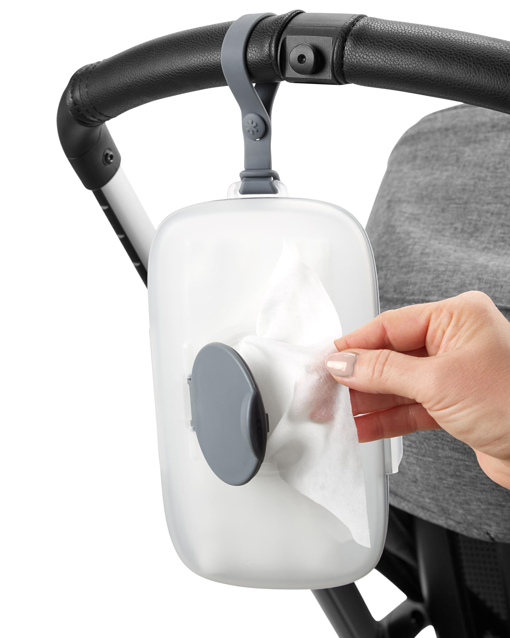 Skip Hop Grab & Go Snug Seal Wipes Case - Grey