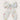 Choko Girls White Organza Bow Alligator Clip With Multicolor Alphabet Beads For Festivals