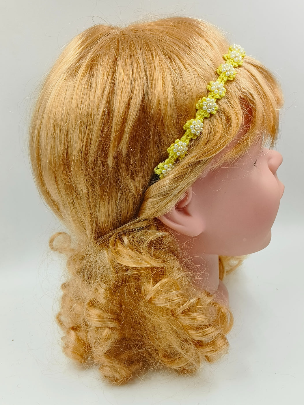 CHOKO Yellow Floral Beaded Hair Band - Sunshine Blooms