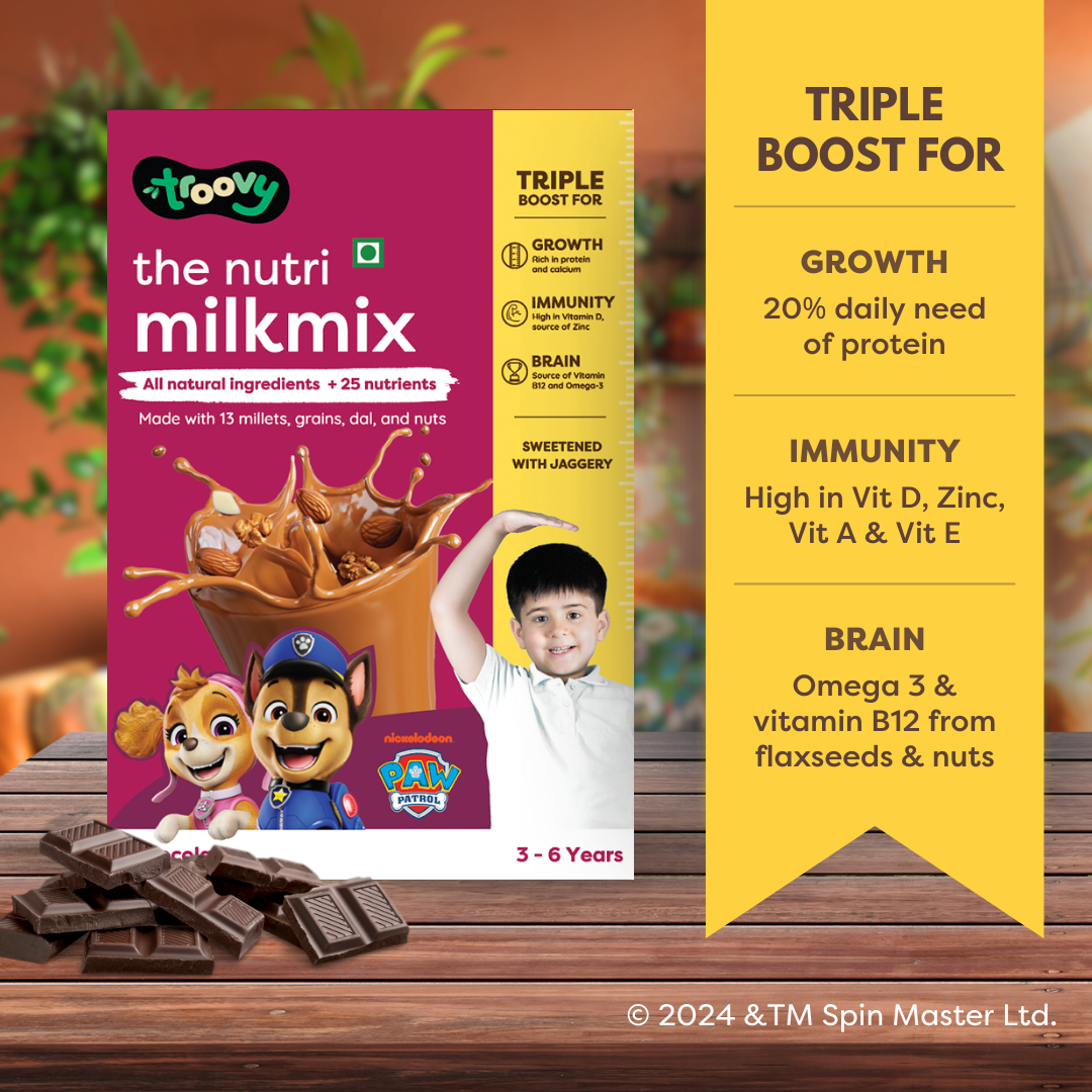 Troovy The Nutri Milk Mix Chocolate (3-6 yrs)