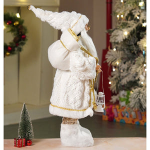 24 inches/2feet Gold Dotted and Stripes Santa,Christmas Home and Table Décor - 24 inch Christmas