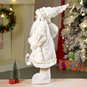 24 inches/2feet Gold Dotted and Stripes Santa,Christmas Home and Table Décor - 24 inch Christmas