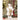 24 inches/2feet Gold Dotted and Stripes Santa,Christmas Home and Table Décor - 24 inch Christmas