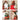 24 inches/2feet Red Checks Santa ,Christmas Home and Table Décor - 24 inch Christmas