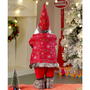 24 inches/2feet Red dark brown cardigan Dot Cardigan Santa,Christmas Home and Table Décor - 24 inch Christmas