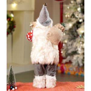 24 inches/2feet Red Polka Dot Cardigan Santa, Christmas Home and Table Décor - 24 inch Christmas