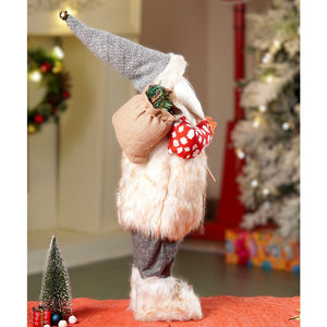 24 inches/2feet Red Polka Dot Cardigan Santa, Christmas Home and Table Décor - 24 inch Christmas