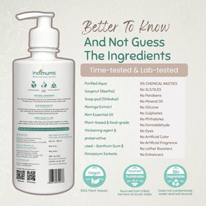 Indimums Reetha, Mint & Moringa Baby Liquid Hand Soap 500 ML - The Mom Store