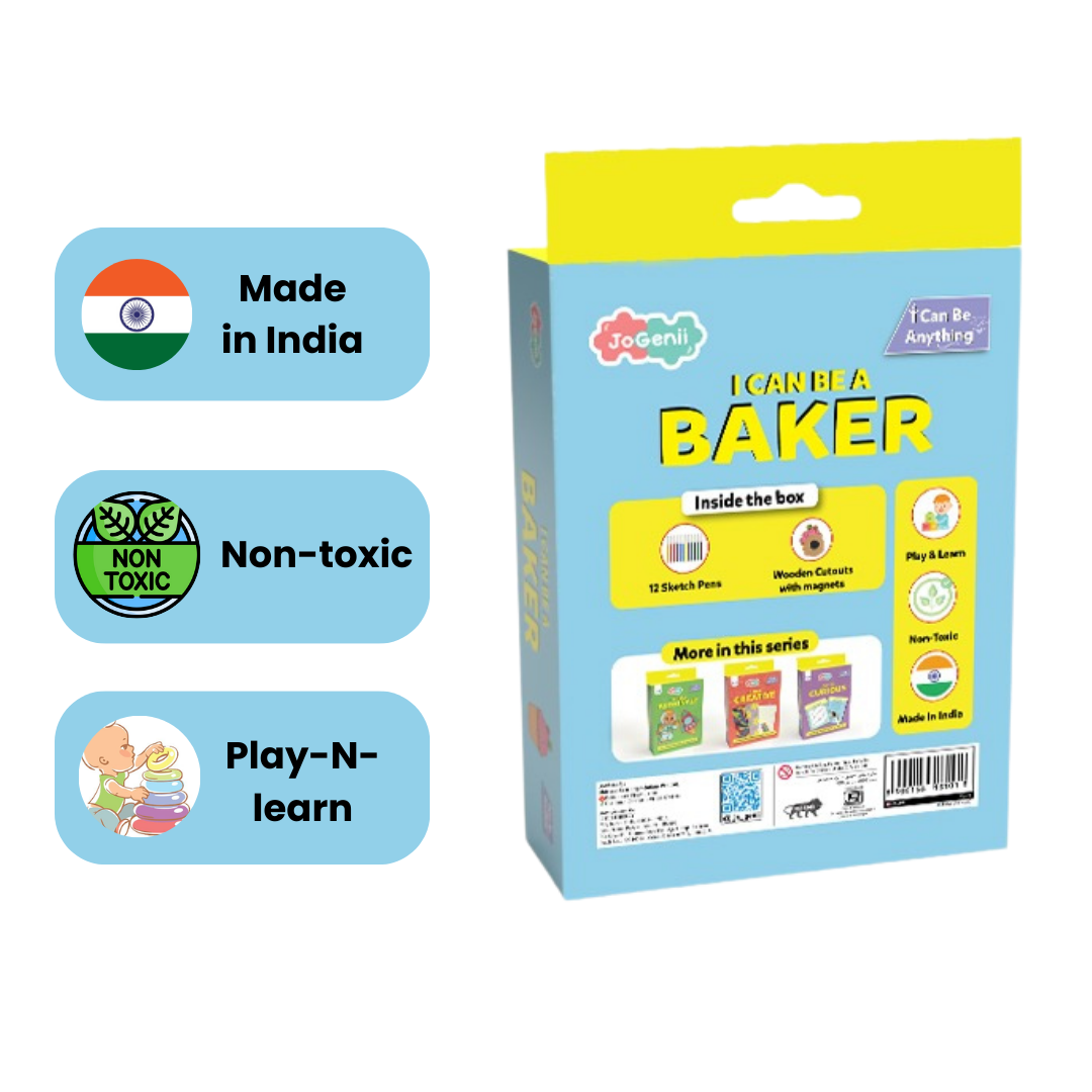 JoGenii I Can Be a Baker- JoGenii's Mini DIY Kit |Return Gift, Travel Friendly (Pack of 5)