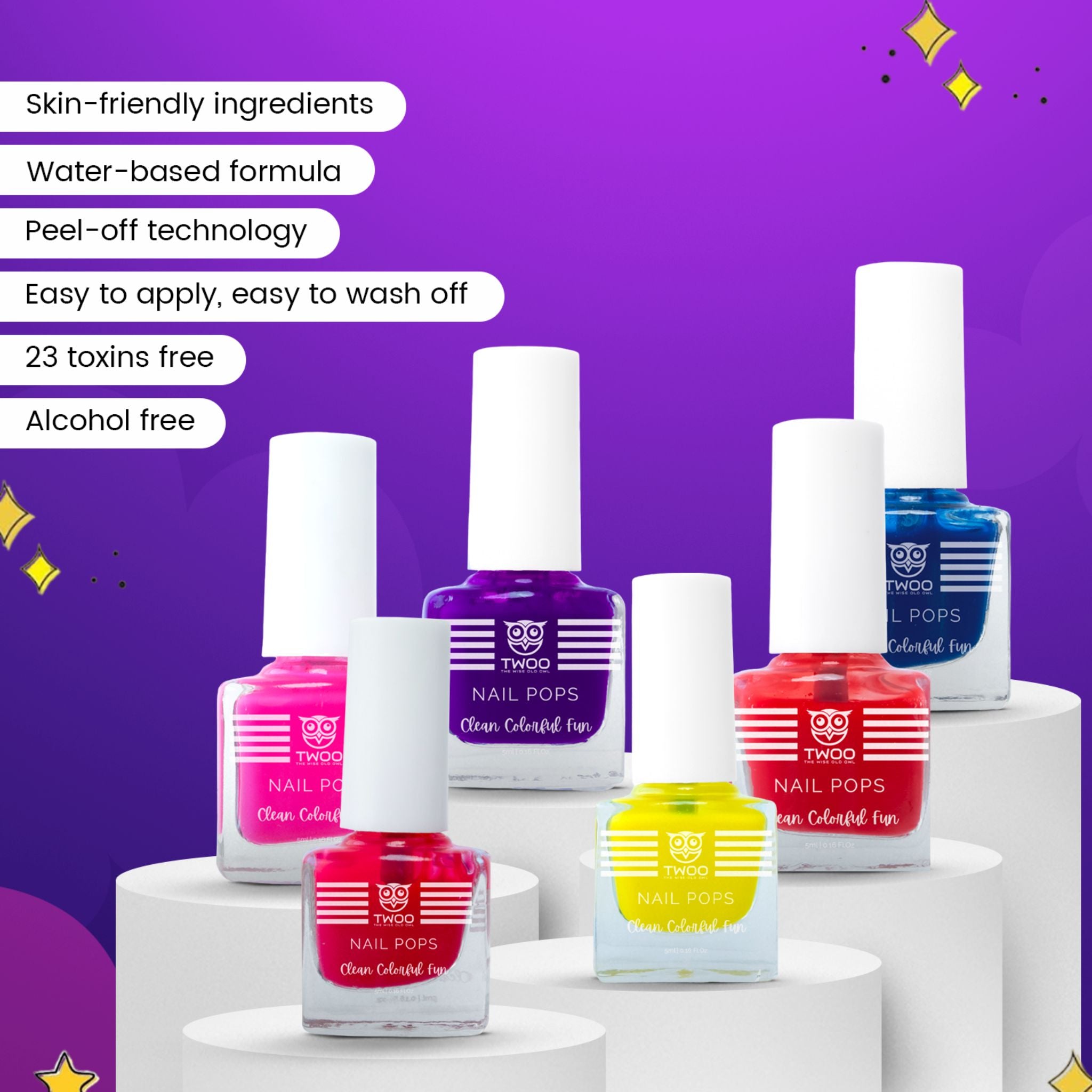 TWOO 23 Toxin Free Kids Nail Pop