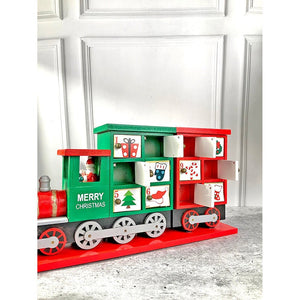 25 days, Wooden Train Shape Advent Calendar for Christmas - Little Surprise Box25 days, Wooden Train Shape Advent Calendar for Christmas
