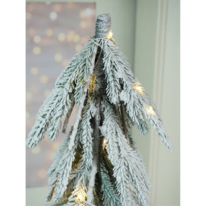 2.5 feet Frosty Downward Branches, Table Top Christmas Tree with Battery operated lights - Christmas