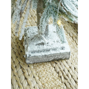 2.5 feet Frosty Downward Branches, Table Top Christmas Tree with Battery operated lights - Christmas