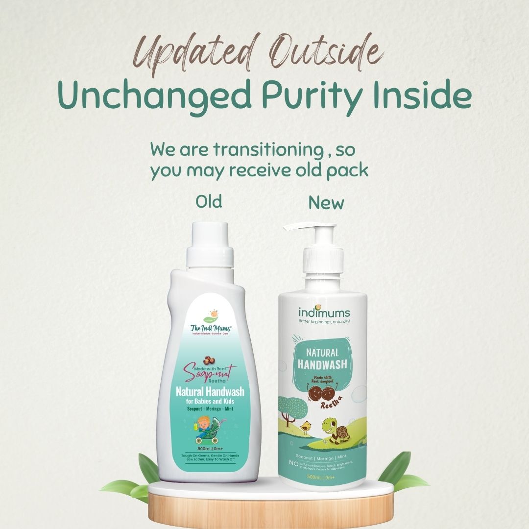 Indimums Reetha, Mint & Moringa Baby Liquid Hand Soap 500 ML