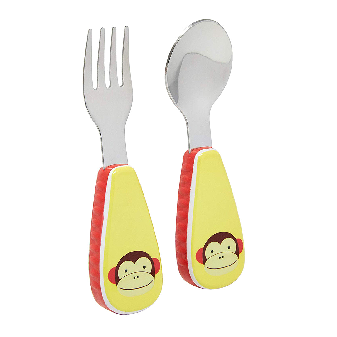Skip Hop Zoo Utensils Fork & Spoon - Monkey