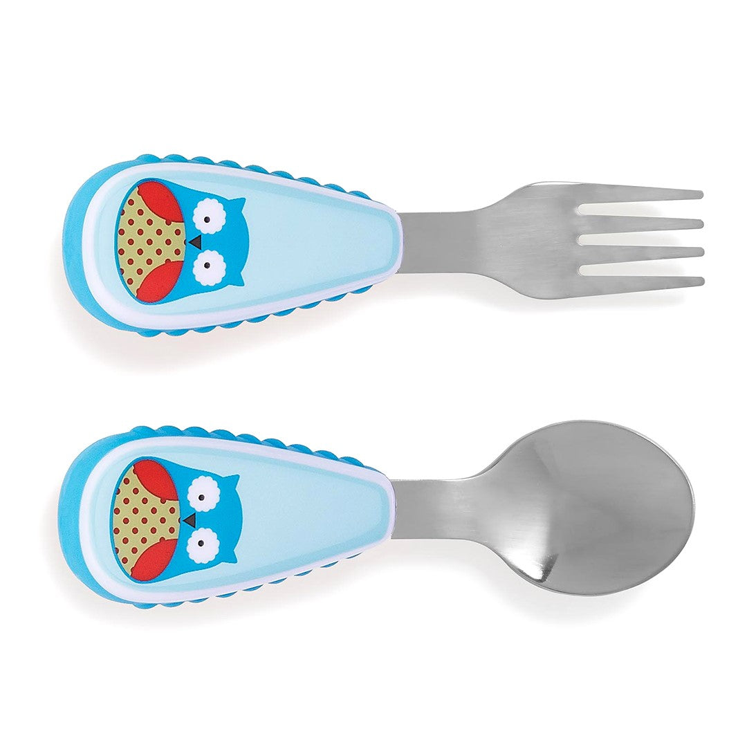 Skip Hop Zoo Utensils Fork & Spoon - Owl