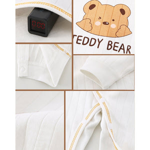 25pcs Cream Teddy Bear Collared Newborn Baby Hamper, Baby Boy/Baby Girl with Suitcase, 0 - 12 months - Baby Gifting